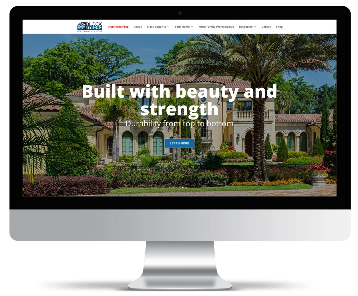 Block Strong iMac Website